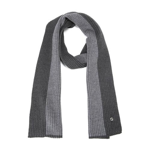 gucci/古驰 经典深灰/灰色条纹羊毛围巾 8057677059
