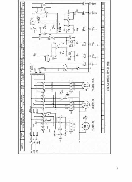 x62w万能铣床电气原理图机床doc18页