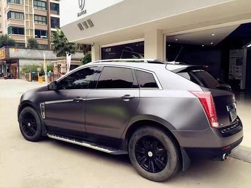 凯迪拉克srx电光钨钢车身改色贴膜 低调,稳重,大气