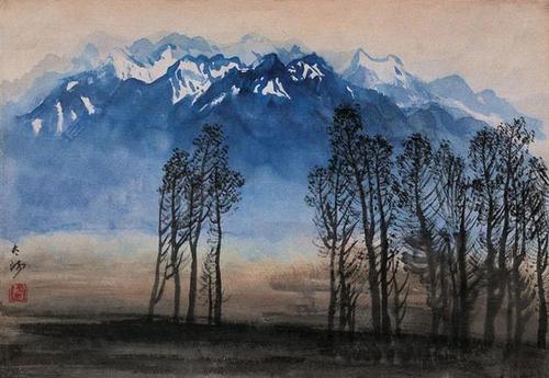 百岁画家阳太阳,用水彩笔画出了桂林山水独特的气韵