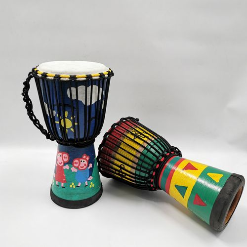 非洲鼓手鼓8寸轻质鼓幼儿园儿童成人适用现货批发