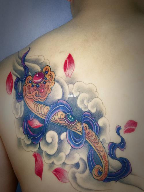 镇江纹身 刺青 水墨 如意_纹身_纹身刺青_美妆_彩妆