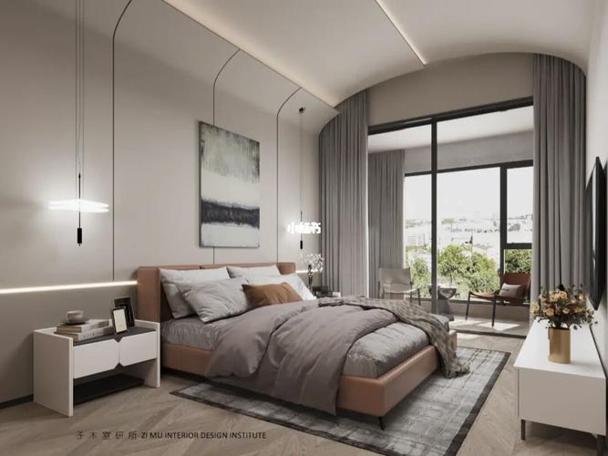90万装修330平联排别墅之主卧效果图初稿_别墅_装修_卧室_别墅装修