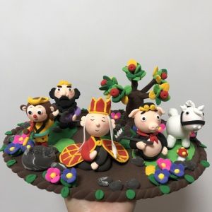 【西游记】超轻粘土作品,成品,彩泥手工悟空,八戒,唐僧,沙僧
