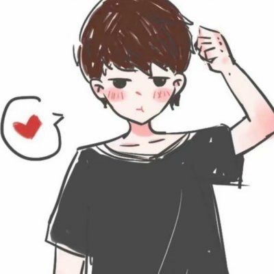 微信彩绘系情侣头像