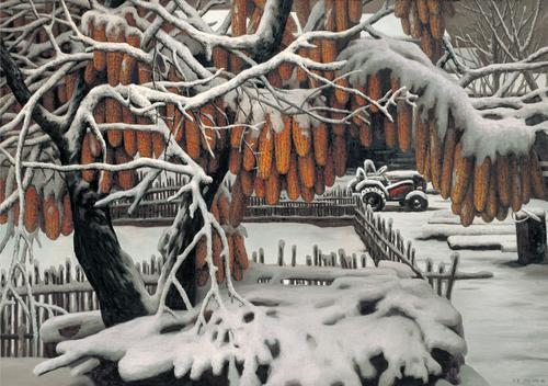 冯庆油画巡展再续"冰雪奇缘"