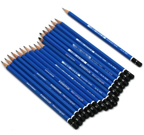 德国施德楼绘图铅笔/staedtler木杆铅笔/蓝杆100专业绘图素描铅笔