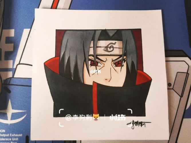 宇智波61鼬_火影忍者_格子_手绘_马克笔_人文_绘画