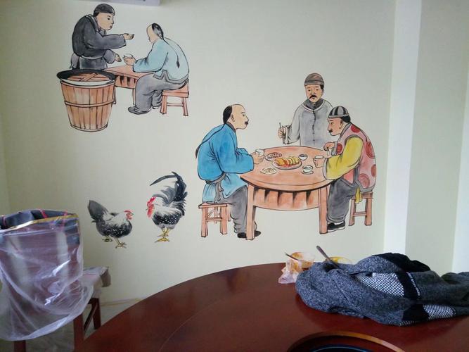 新农村文化墙,涂鸦,游乐园,火锅店,饭馆,电视背景墙,茶楼,农家乐,奶茶