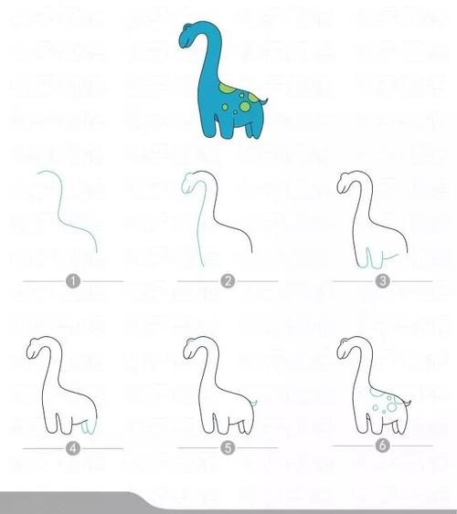 简笔画教程 | 各种各样的恐龙简笔画教程大全,不可错过哟