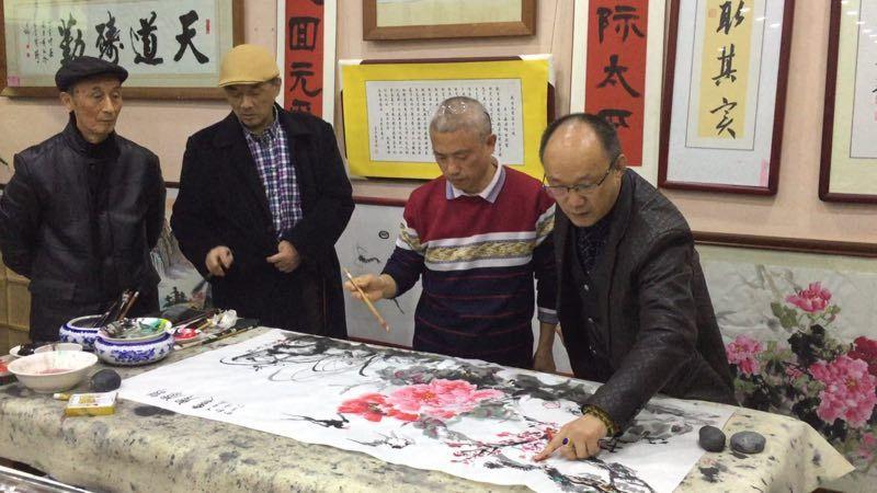 湖北阳光慈善在鲁广举行书画家章明贤作品捐赠活动