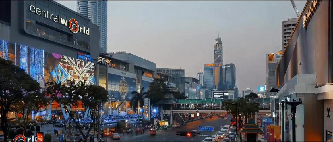 泰国最知名购物中心暹罗广场延时摄影