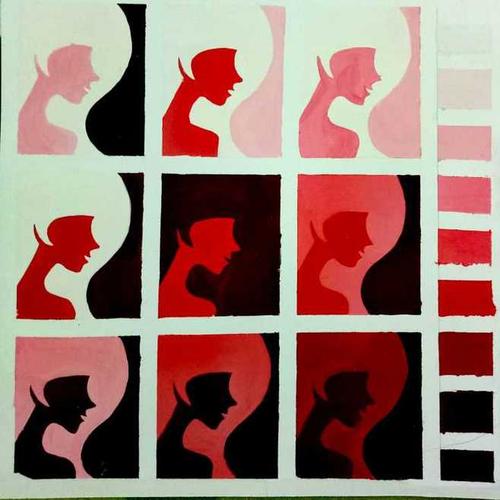 色彩构成 纯度练习