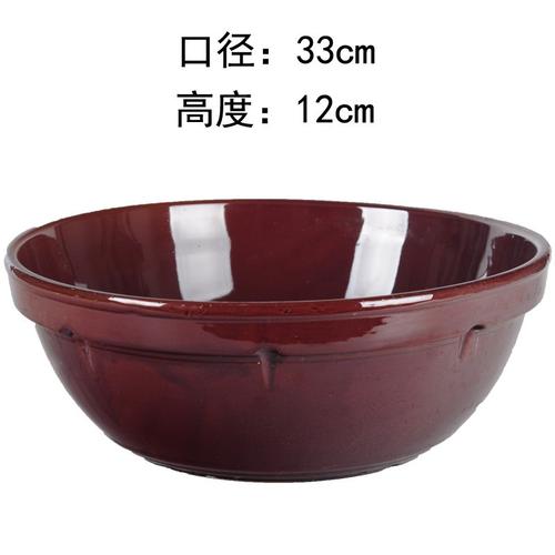 老式土陶瓷和面盆老式陶瓷大号加厚瓦盆发面盆厨房和面发面陶瓷盆家用