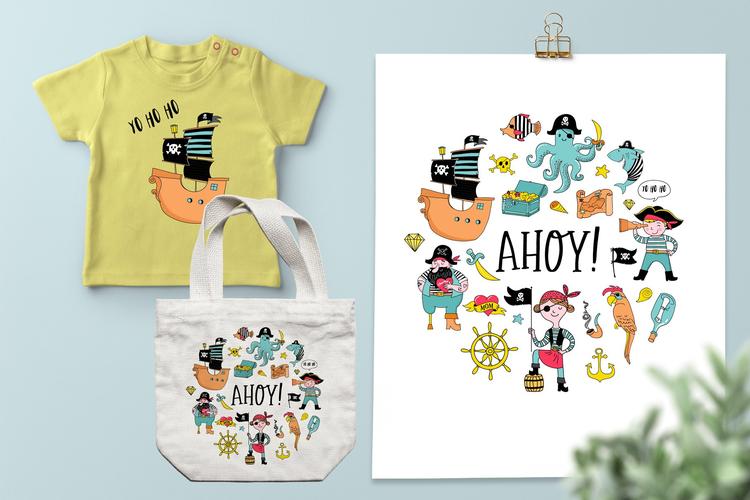 海盗卡通形象插画 ahoy! pirate collection