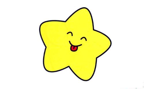 彩色星星简笔画画法_怎么画彩色星星的简笔画