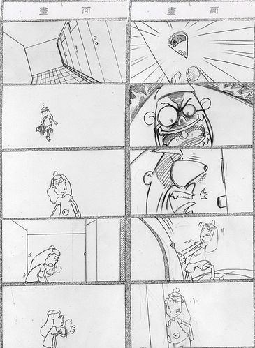 原创动画分镜《大学那些事儿之我要洗澡》