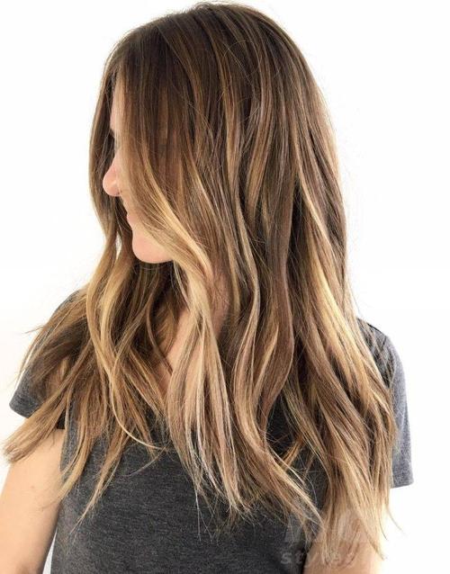 light brown hair color for cool and charming look