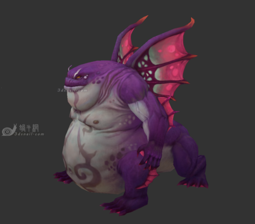 com 蛤蟆boss,紫色癞蛤蟆怪物模型,蛤蟆王,奇幻森林动植物,蛤蟆巫师