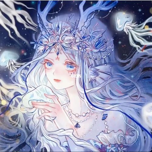 蓝色系(好看)头像_头像_蓝色系_动漫_动漫女头_素材_头像