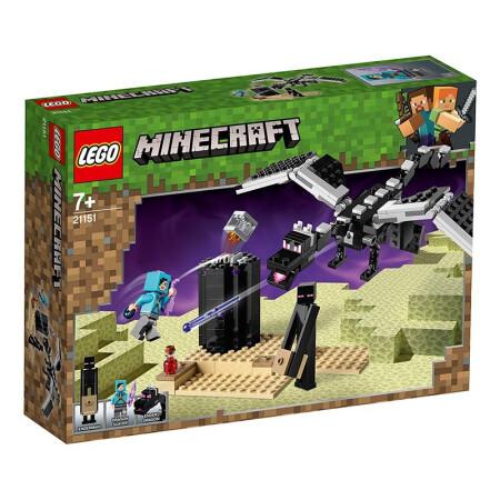 lego乐高minecraft我的世界系列21151决战末影龙
