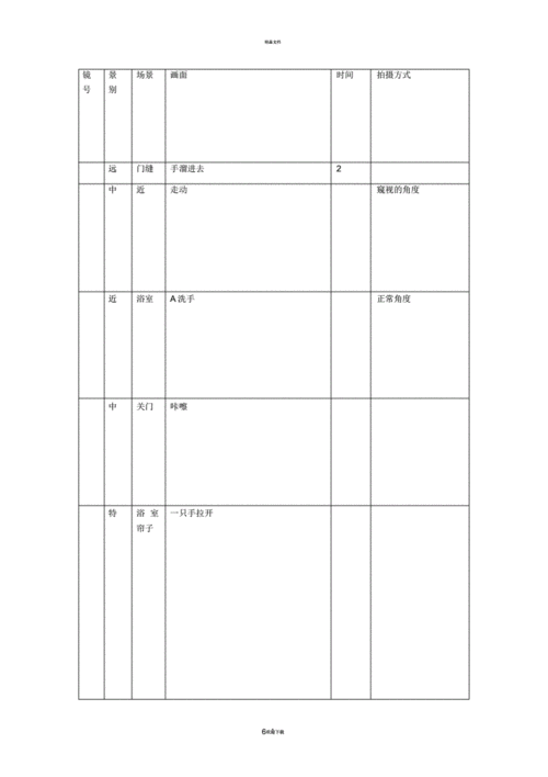分镜头剧本表格.pdf 14页