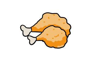             垂涎三尺 炸鸡简笔画