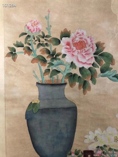 白石老人工笔画"花瓶"