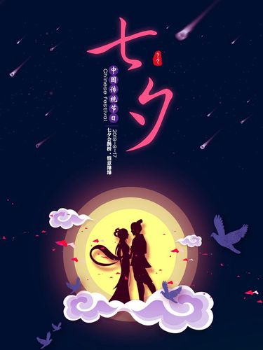 七夕,七夕节海报,中国传统节日