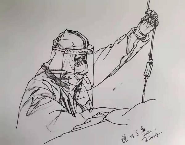 众志成城·抗击疫情——龙江美术家在行动(速写)