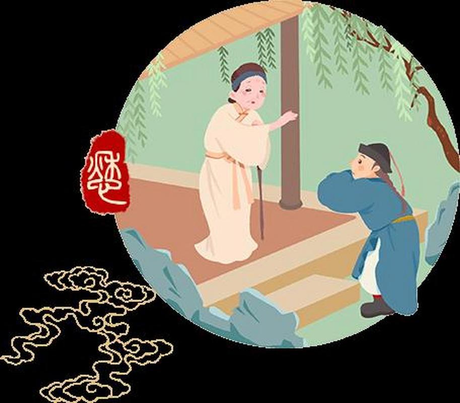唐诗宋词# 《拜别老母》  搴帷拜母梁溪去,白发愁看泪眼枯.