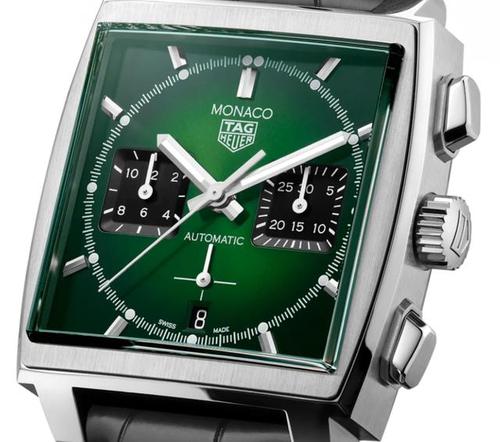 泰格豪雅推出全新摩纳哥系列限量版祖母绿色表盘腕表