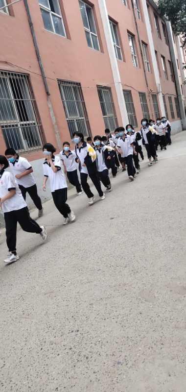 河北省赵县第二中学紧急疏散暨消防演练