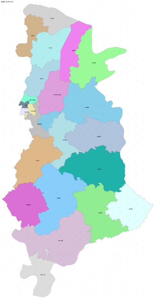 金安区边界地图