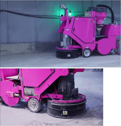 地坪研磨机器人作业中