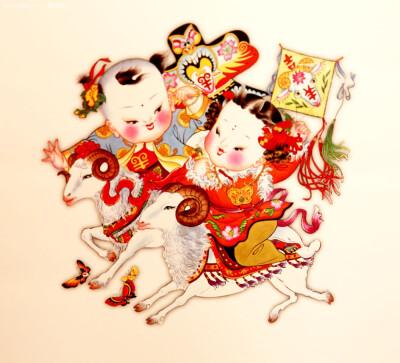 年画| 年画是中国画的一种,始于古代的"门神画",汉族民间艺术之一,亦