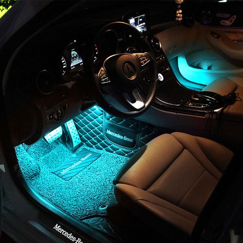 气氛灯声控氛围灯 usb 免改装车载 led 汽车室内装饰灯车内脚底氛围灯