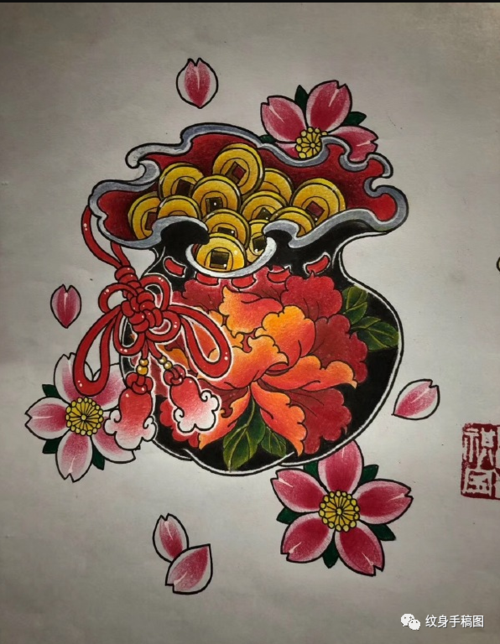 纹身素材 纹身手稿 福袋纹身 精品小图纹身 纹身图案