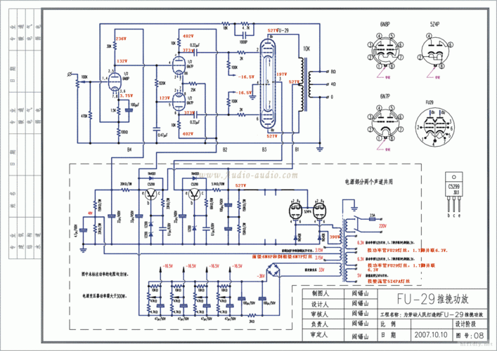 问题求助:fu29推挽 电源功率随音量调大电压大幅跌落.