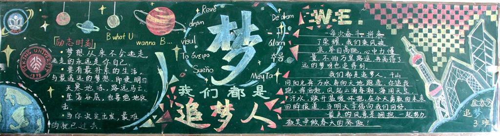 我们都是追梦人主题板报评比揭晓