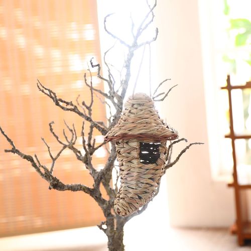 纯手工草编创意宠物鸟巢小鸟繁殖窝材料多款式鸟窝装饰定做