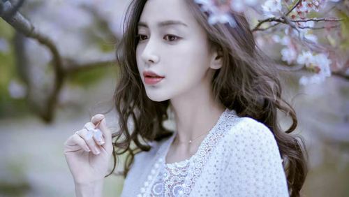 angelababy晒樱花自拍杨家将没想到杨颖的春天如此精彩