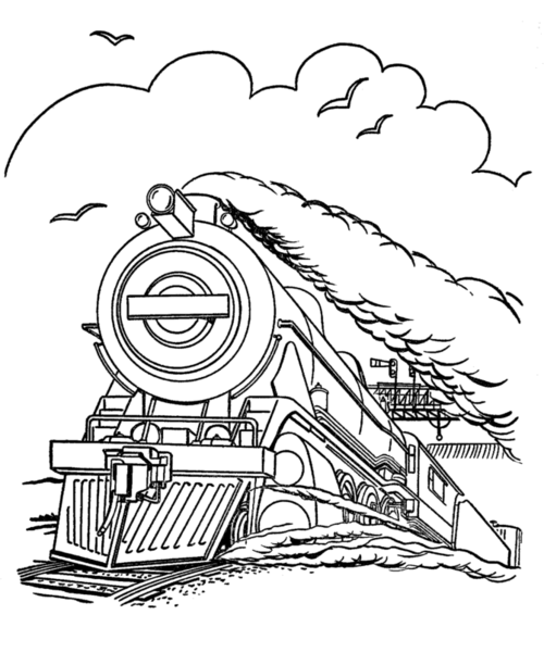 category: train coloring pages