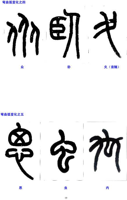 【转载】篆书书写入门——小篆的笔法分析(修改版)