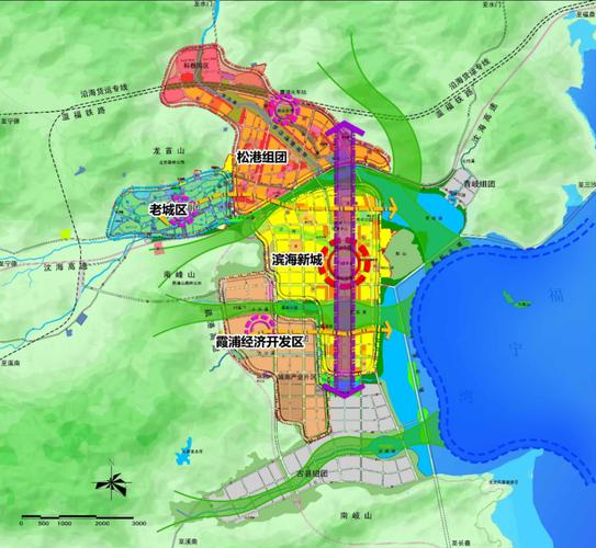 霞浦县城重点建设区域分布图 03 福鼎城区.