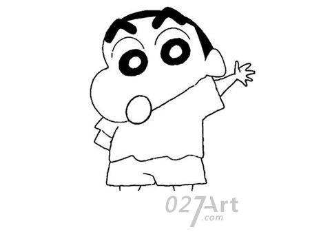 动漫人物简笔画蜡笔小新动漫人物简笔画