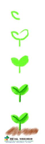 简笔画--画颗春意盎然的苗苗