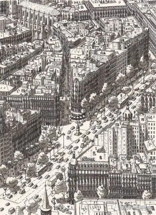 每天学一幅简笔画-原来黑白画也可以这么美!