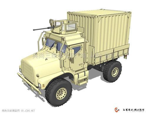 美国mtvr中型战术全地形车002su模型 装甲车辆su模型