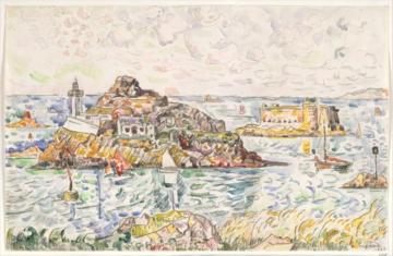 0014_西涅克_西涅克绘画作品集-morlaix entrance of the river-paul